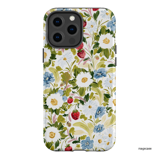 Garden Strawberries Printed Phone Cases iPhone 13 Pro Max / Armoured by Ellie Mae - The Dairy