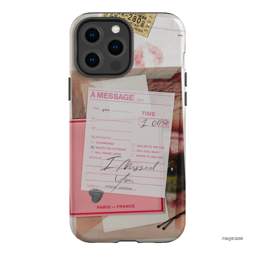 Missed Call Printed Phone Cases iPhone 13 Pro Max / Armoured by Jasmine Dowling - The Dairy