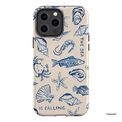 Sea Call Printed Phone Cases iPhone 13 Pro Max / Armoured by Cass Deller - The Dairy