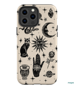 Astro Flash Beige Printed Phone Cases iPhone 13 Pro Max / Armoured by Veronica Tucker - The Dairy
