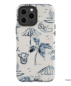 Balmy Blue Printed Phone Cases iPhone 13 Pro Max / Armoured by Cass Deller - The Dairy