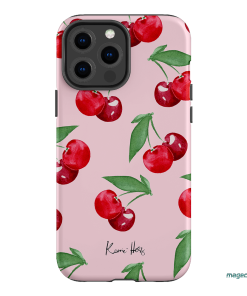 Cherry Rose Printed Phone Cases iPhone 13 Pro Max / Armoured by Kerrie Hess - The Dairy