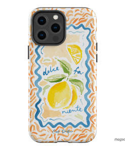 Dolce Far Niente Printed Phone Cases iPhone 13 Pro Max / Armoured by Cass Deller - The Dairy