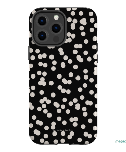 Mini Confetti Noir Printed Phone Cases iPhone 13 Pro Max / Armoured by Veronica Tucker - The Dairy