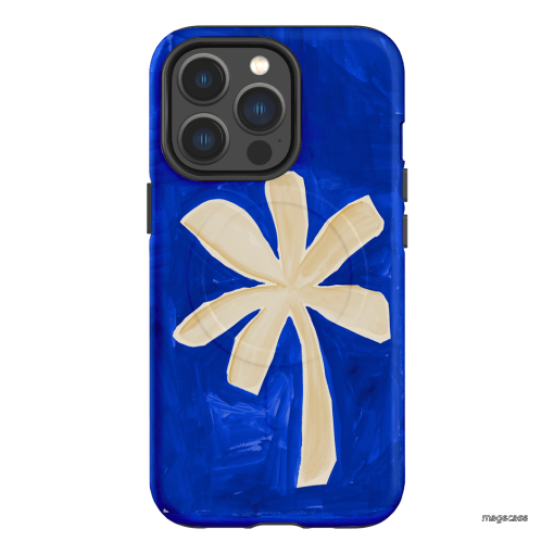 Bleu Palm Printed Phone Cases iPhone 13 Pro / Armoured MagSafe by Charlie Taylor - The Dairy