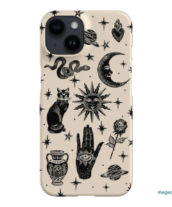 Astro Flash Beige Printed Phone Cases iPhone 14 / Snap by Veronica Tucker - The Dairy