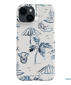 Balmy Blue Printed Phone Cases iPhone 14 / Snap by Cass Deller - The Dairy