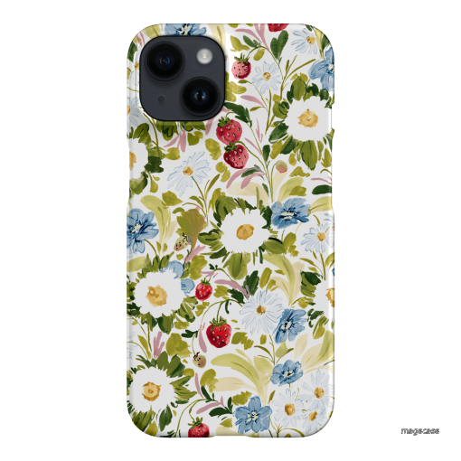 Garden Strawberries Printed Phone Cases iPhone 14 / Snap by Ellie Mae - The Dairy