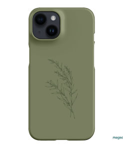 Khaki Wattle Printed Phone Cases iPhone 14 / Snap by Typoflora - The Dairy