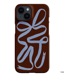 Mocha Ribbon Printed Phone Cases iPhone 14 / Snap by Jasmine Dowling - The Dairy