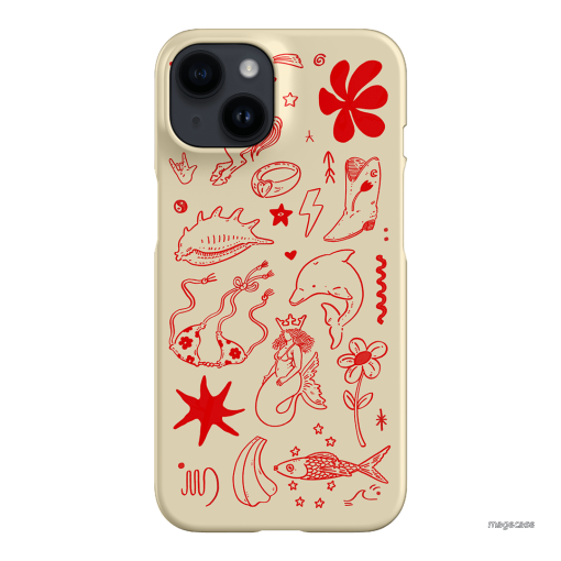 Spiced Cowboy Cream Printed Phone Cases iPhone 14 / Snap by Easty Beasty - The Dairy