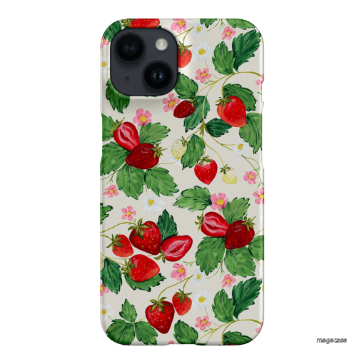 Strawberry Patch Printed Phone Cases iPhone 14 / Snap by Ellie Mae - The Dairy