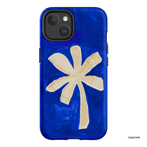 Bleu Palm Printed Phone Cases iPhone 14 / Armoured MagSafe by Charlie Taylor - The Dairy