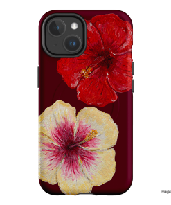 Hibiscus Flower Printed Phone Cases iPhone 14 / Armoured MagSafe by BG. Studio - The Dairy