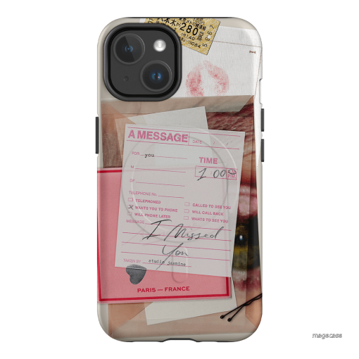 Missed Call Printed Phone Cases iPhone 14 / Armoured MagSafe by Jasmine Dowling - The Dairy