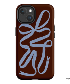 Mocha Ribbon Printed Phone Cases iPhone 14 / Armoured MagSafe by Jasmine Dowling - The Dairy