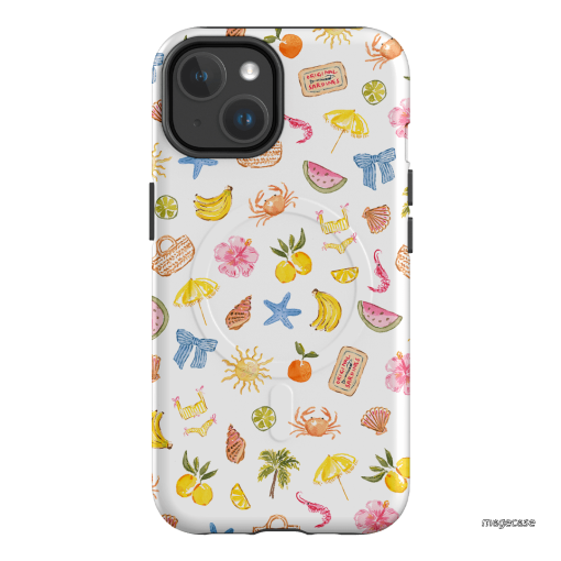 Summer Icons Printed Phone Cases iPhone 14 / Armoured MagSafe by Cass Deller - The Dairy