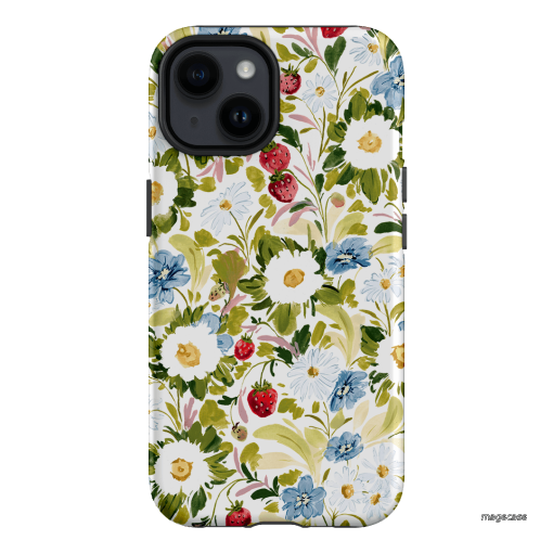 Garden Strawberries Printed Phone Cases iPhone 14 / Armoured by Ellie Mae - The Dairy