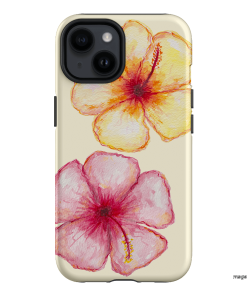 Hibiscus Flower Yellow Printed Phone Cases iPhone 14 / Armoured by BG. Studio - The Dairy