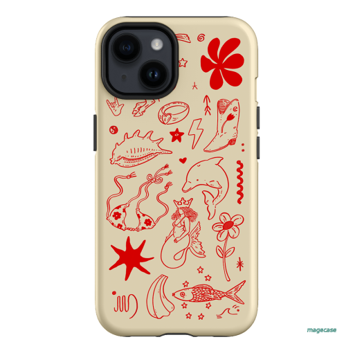 Spiced Cowboy Cream Printed Phone Cases iPhone 14 / Armoured by Easty Beasty - The Dairy