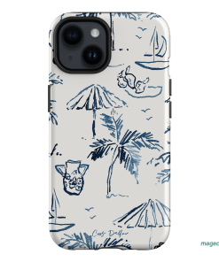 Balmy Blue Printed Phone Cases iPhone 14 / Armoured by Cass Deller - The Dairy