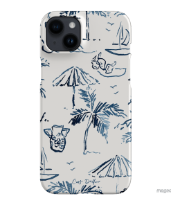 Balmy Blue Printed Phone Cases iPhone 14 Plus / Snap by Cass Deller - The Dairy