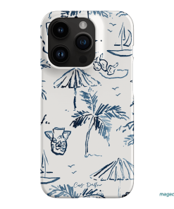 Balmy Blue Printed Phone Cases iPhone 14 Pro / Snap by Cass Deller - The Dairy