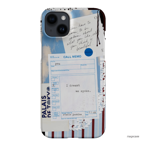Call Memo Printed Phone Cases iPhone 14 Plus / Snap by Jasmine Dowling - The Dairy
