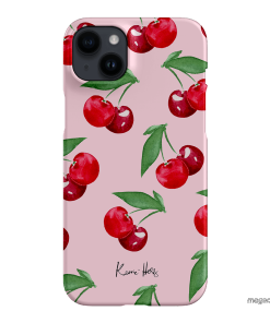 Cherry Rose Printed Phone Cases iPhone 14 Plus / Snap by Kerrie Hess - The Dairy
