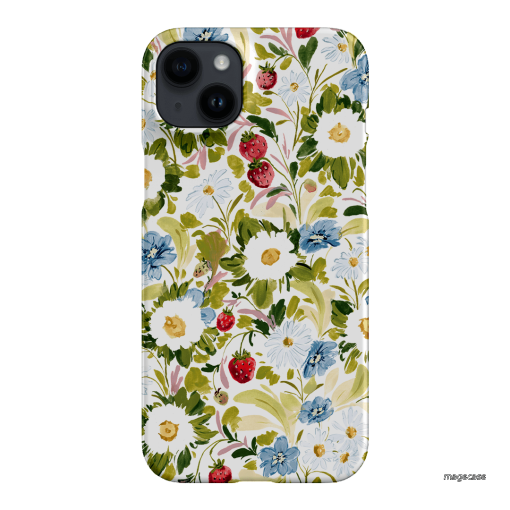 Garden Strawberries Printed Phone Cases iPhone 14 Plus / Snap by Ellie Mae - The Dairy