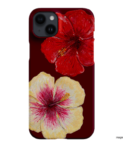 Hibiscus Flower Printed Phone Cases iPhone 14 Plus / Snap by BG. Studio - The Dairy