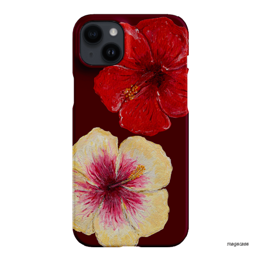 Hibiscus Flower Printed Phone Cases iPhone 14 Plus / Snap by BG. Studio - The Dairy
