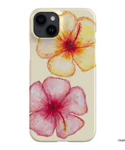 Hibiscus Flower Yellow Printed Phone Cases iPhone 14 Plus / Snap by BG. Studio - The Dairy