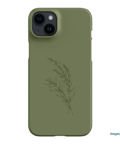 Khaki Wattle Printed Phone Cases by Typoflora - The Dairy