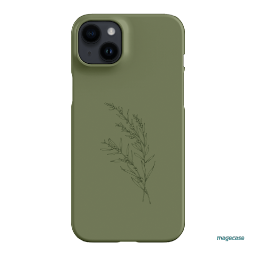 Khaki Wattle Printed Phone Cases by Typoflora - The Dairy