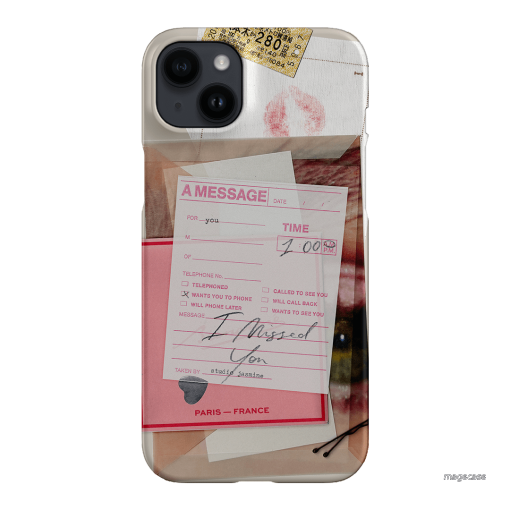 Missed Call Printed Phone Cases iPhone 14 Plus / Snap by Jasmine Dowling - The Dairy