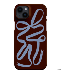 Mocha Ribbon Printed Phone Cases iPhone 14 Plus / Snap by Jasmine Dowling - The Dairy