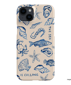 Sea Call Printed Phone Cases iPhone 14 Plus / Snap by Cass Deller - The Dairy