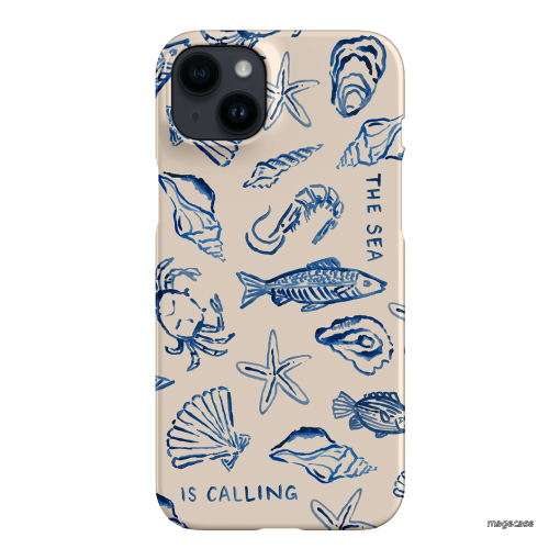 Sea Call Printed Phone Cases iPhone 14 Plus / Snap by Cass Deller - The Dairy