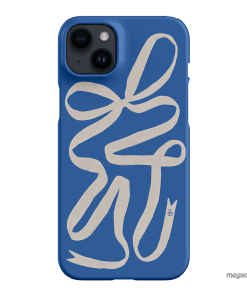 Something Blue Ribbon Printed Phone Cases iPhone 14 Plus / Snap by Jasmine Dowling - The Dairy