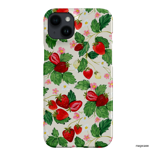 Strawberry Patch Printed Phone Cases iPhone 14 Plus / Snap by Ellie Mae - The Dairy