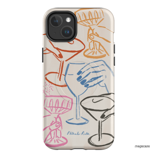 Cheers Multi Printed Phone Cases iPhone 14 Plus / Armoured MagSafe by Phthalo Ruth - The Dairy