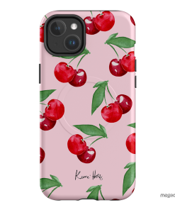 Cherry Rose Printed Phone Cases by Kerrie Hess - The Dairy