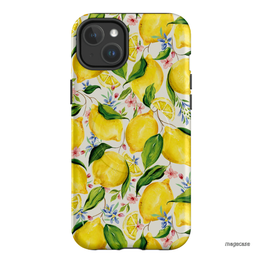 Citrus Lemon Printed Phone Cases iPhone 14 Plus / Armoured MagSafe by Ellie Mae - The Dairy