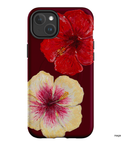 Hibiscus Flower Printed Phone Cases iPhone 14 Plus / Armoured MagSafe by BG. Studio - The Dairy