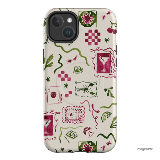 Martini Gal Printed Phone Cases iPhone 14 Plus / Armoured MagSafe by Charlie Taylor - The Dairy