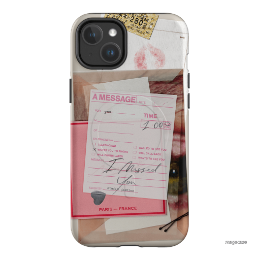 Missed Call Printed Phone Cases iPhone 14 Plus / Armoured MagSafe by Jasmine Dowling - The Dairy