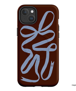 Mocha Ribbon Printed Phone Cases iPhone 14 Plus / Armoured MagSafe by Jasmine Dowling - The Dairy