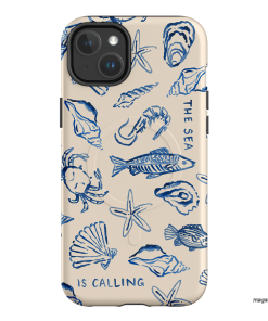 Sea Call Printed Phone Cases iPhone 14 Plus / Armoured MagSafe by Cass Deller - The Dairy