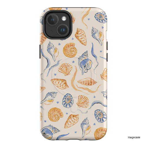 Shells & Swirls Printed Phone Cases by Cass Deller - The Dairy